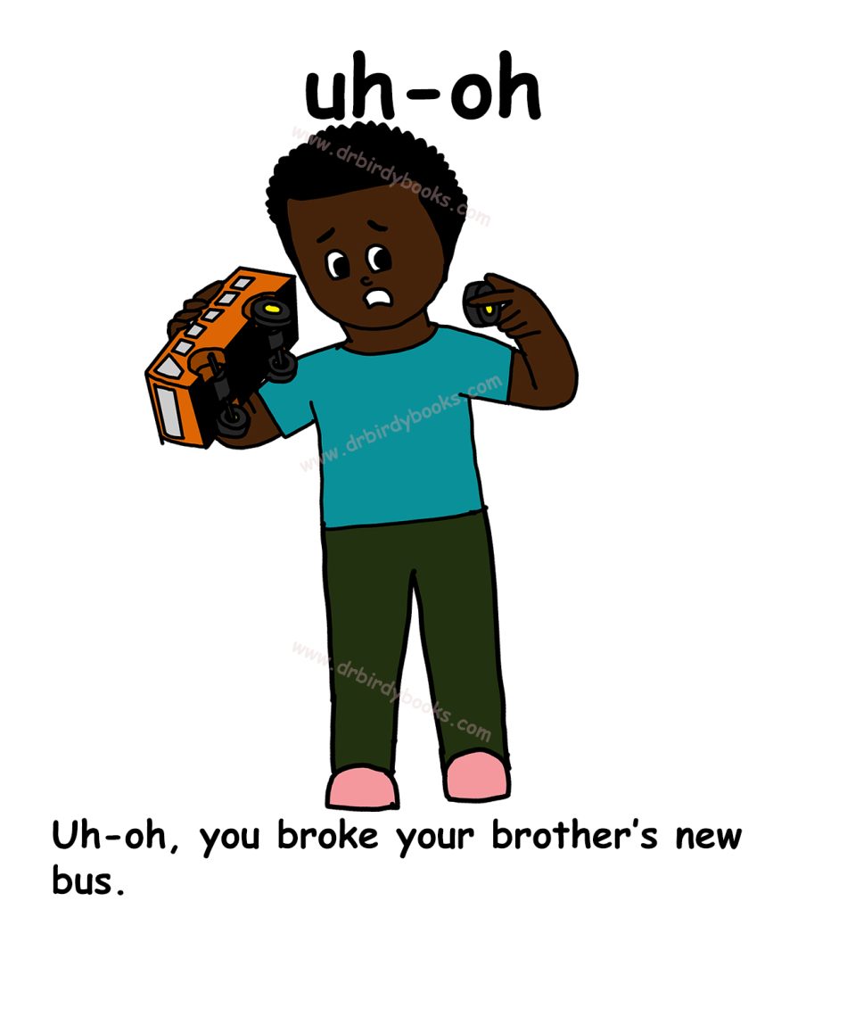 Uh oh interjections_ exclamation _ greetings _ daily vocabulary_ common vocabulary _ trouble _interjection _in trouble_ get in trouble