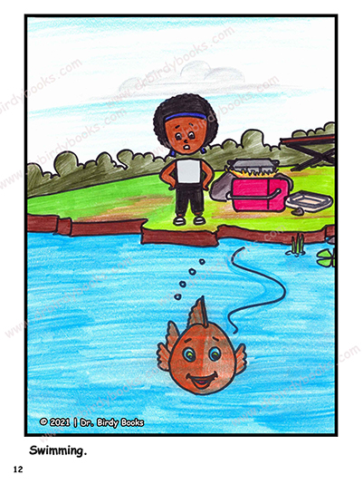 Page sample from leveled children’s ebook with engaging stories