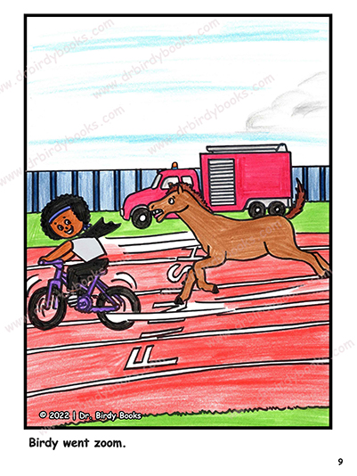 Page sample from leveled children’s ebook with engaging stories