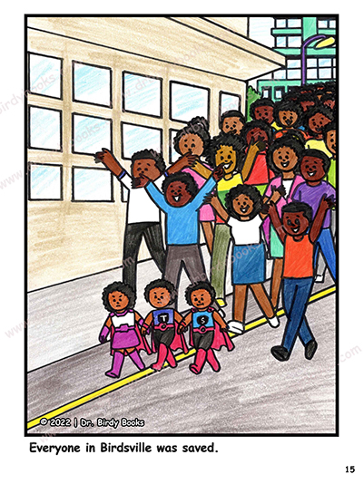 Page sample from leveled children’s ebook with engaging stories